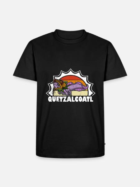 Quetzalcoatl Axolotl Mexico Aztecs Deity - Men's Premium Organic T-Shirt - black