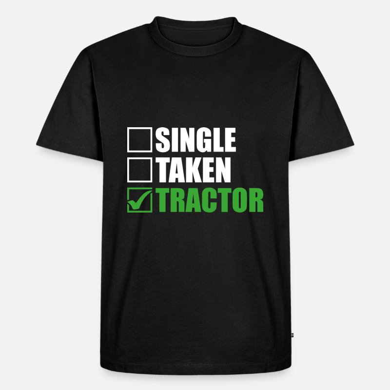 Traktor - Männer Premium Bio T-Shirt - Schwarz
