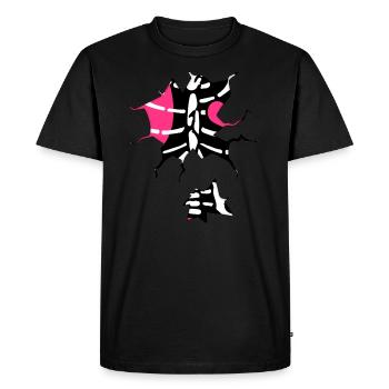 côtes de poitrine squelette squelette Costume Horreur - T-shirt Premium bio Homme - noir - Devant - Nico (187cm)