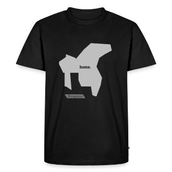 ville natale Porsgrunn - T-shirt Premium bio Homme - noir - Devant - Nico (187cm)