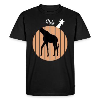 Giraffe Animal Forest - T-shirt Premium bio Homme - noir - Devant - Nico (187cm)