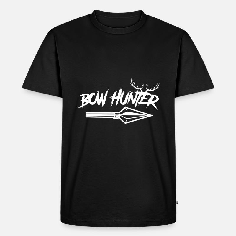 Pfeilspitze Bogenjäger Bogenjagd Für Jagdsaison - Männer Premium Bio T-Shirt - Schwarz