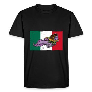 Quetzalcoatl Axolotl Mexico Aztecs Deity - Men's Premium Organic T-Shirt - black - Front - Nico (187cm)