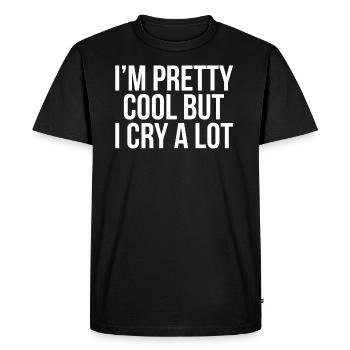 I'm Pretty Cool Funny Quote Gift T-shirt - Men's Premium Organic T-Shirt - black - Front - Nico (187cm)