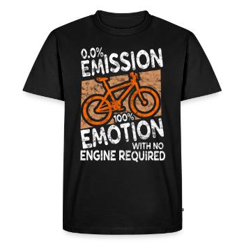 Vélo Protection du climat Vélo Cyclisme - T-shirt Premium bio Homme - noir - Devant - Nico (187cm)