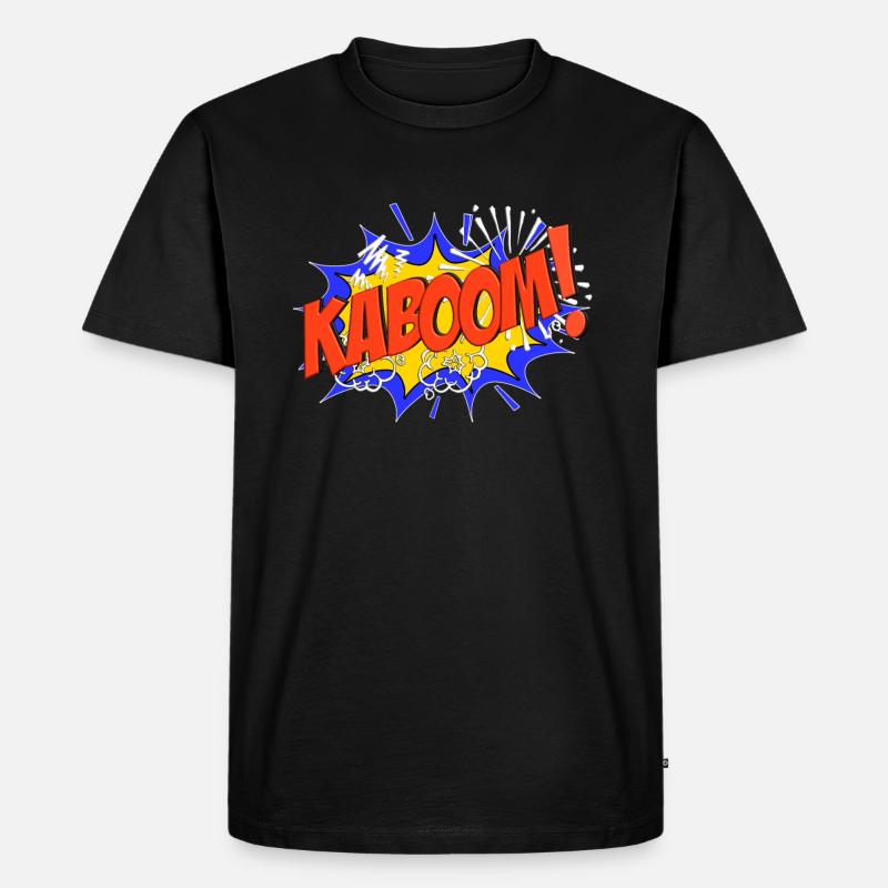 KABOOM Comic KABOOM! - Männer Premium Bio T-Shirt - Schwarz