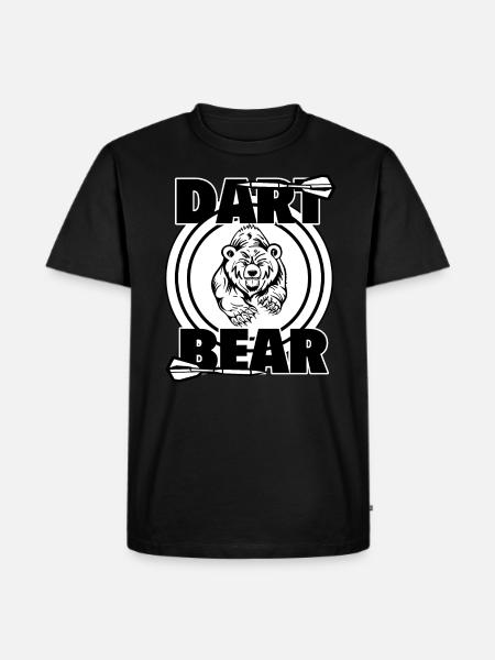 Dart Bear Dart Grizzly Gift - Men's Premium Organic T-Shirt - black