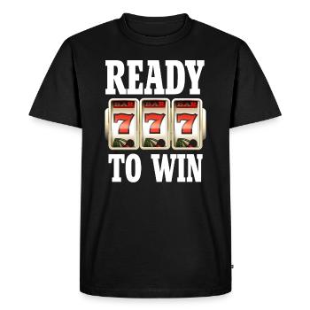 Slot machine - Men's Premium Organic T-Shirt - black - Front - Nico (187cm)