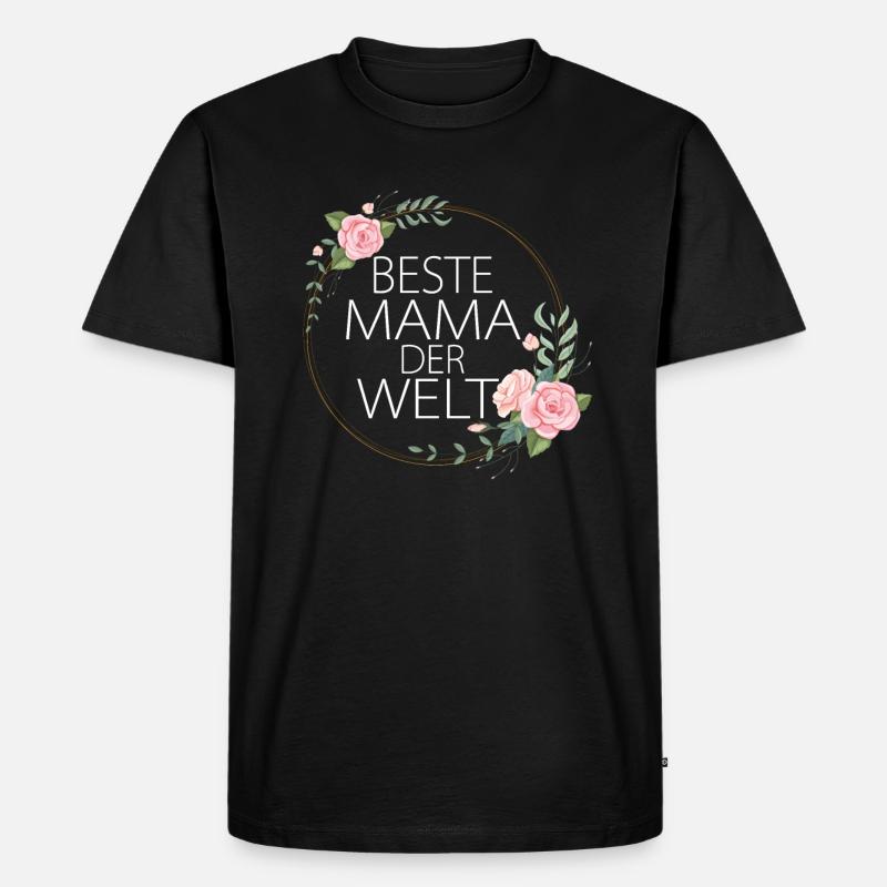 Beste Mama der Welt - Männer Premium Bio T-Shirt - Schwarz