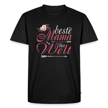 Meilleure maman du monde - T-shirt Premium bio Homme - noir - Devant - Nico (187cm)