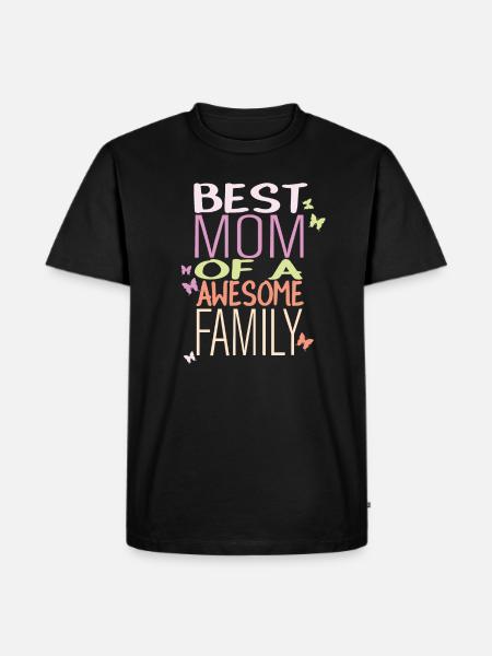 Beste Mama - Männer Premium Bio T-Shirt - Schwarz