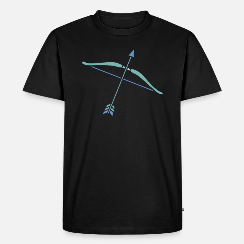Sternzeichen Schütze - Männer Premium Bio T-Shirt - Schwarz