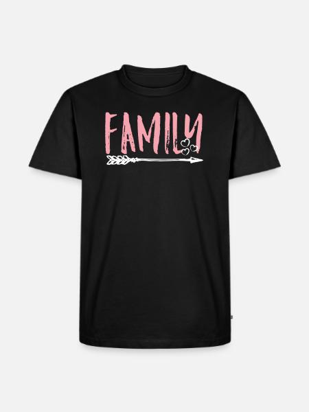 family - Men's Premium Organic T-Shirt - black