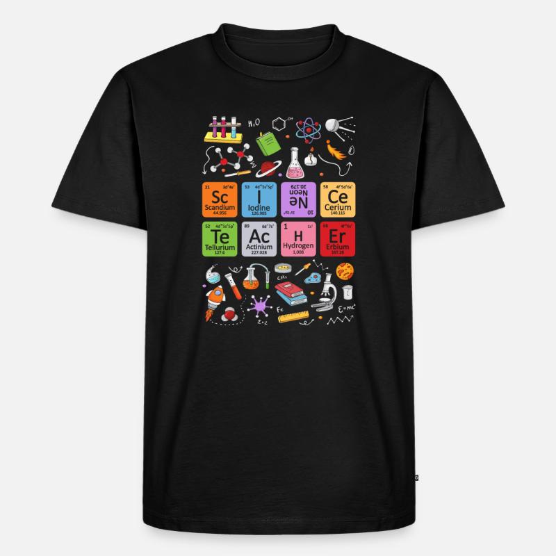 Geschenke Physiklehrer - Männer Premium Bio T-Shirt - Schwarz