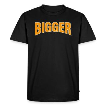 Musculation plus grande - T-shirt Premium bio Homme - noir - Devant - Nico (187cm)