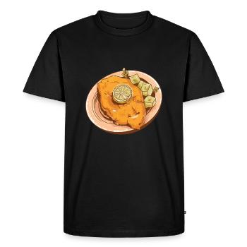Escalopes viennoises - T-shirt Premium bio Homme - noir - Devant - Nico (187cm)