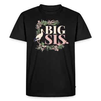 sœur - T-shirt Premium bio Homme - noir - Devant - Nico (187cm)