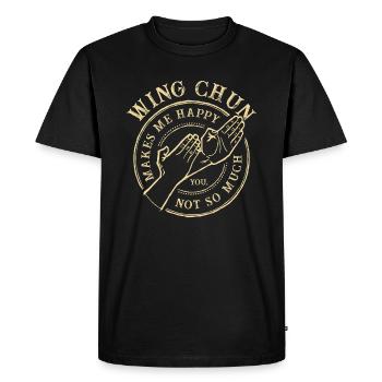 Wing Chun disant drôle - T-shirt Premium bio Homme - noir - Devant - Nico (187cm)
