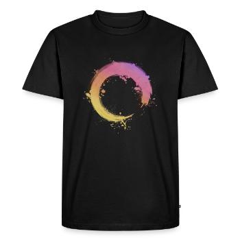 Cercle zen - T-shirt Premium bio Homme - noir - Devant - Nico (187cm)