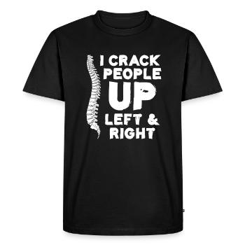 Osteopath gifts - Men's Premium Organic T-Shirt - black - Front - Nico (187cm)