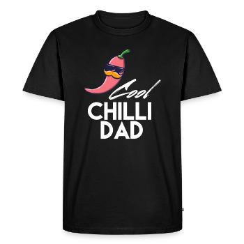 Piment disant papa - T-shirt Premium bio Homme - noir - Devant - Nico (187cm)