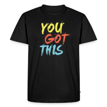 You can do it - Men's Premium Organic T-Shirt - black - Front - Nico (187cm)