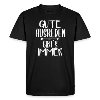 Des excuses de drôles de sort - T-shirt Premium bio Homme - noir - Devant - Nico (187cm)