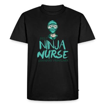 Best nurse funny - Men's Premium Organic T-Shirt - black - Front - Nico (187cm)