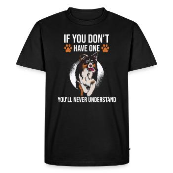 Australian Shepherd Gift Saying - Men's Premium Organic T-Shirt - black - Front - Nico (187cm)
