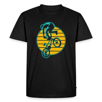 BMX gift BMX biker - Men's Premium Organic T-Shirt - black - Front - Nico (187cm)
