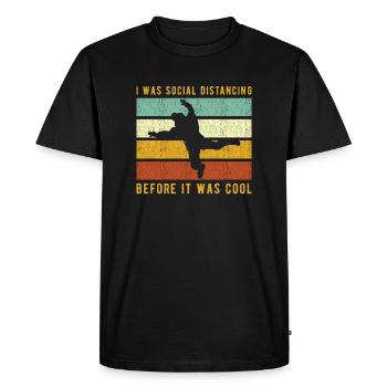 Skydiver skydiving - Men's Premium Organic T-Shirt - black - Front - Nico (187cm)