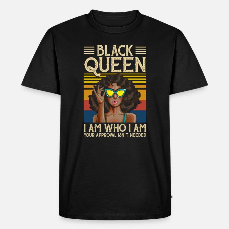 Black Queen - Männer Premium Bio T-Shirt - Schwarz