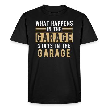 Mechanic Saying Garage Gift - Men's Premium Organic T-Shirt - black - Front - Nico (187cm)