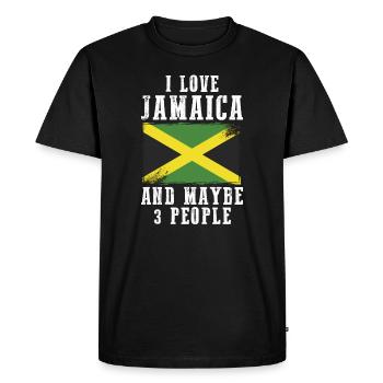 Jamaica - T-shirt Premium bio Homme - noir - Devant - Nico (187cm)