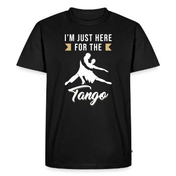 Tango saying funny - Men's Premium Organic T-Shirt - black - Front - Nico (187cm)
