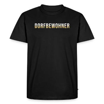 Villages villageois - T-shirt Premium bio Homme - noir - Devant - Nico (187cm)