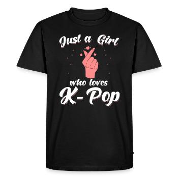 Kpop K-Pop saying funny - Men's Premium Organic T-Shirt - black - Front - Nico (187cm)