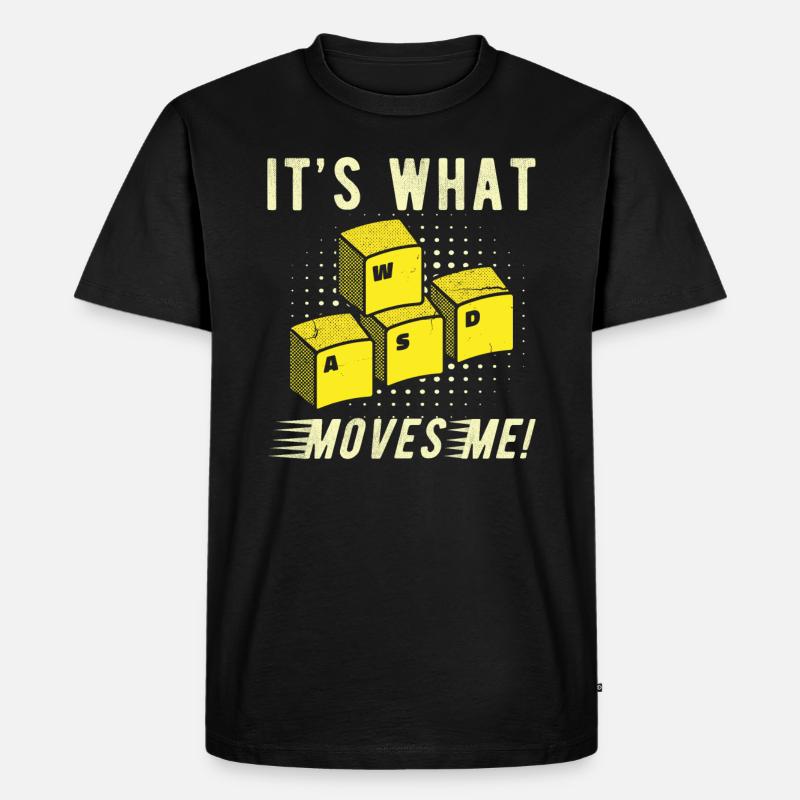 Gamer Geschenk Computer PC Gaming - Männer Premium Bio T-Shirt - Schwarz