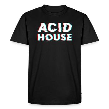 Acid House - T-shirt Premium bio Homme - noir - Devant - Nico (187cm)