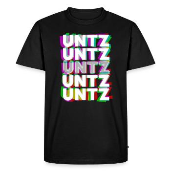 Untz Untz Untz Techno Raver - Men's Premium Organic T-Shirt - black - Front - Nico (187cm)