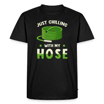 Garden gardener saying funny - Men's Premium Organic T-Shirt - black - Front - Nico (187cm)