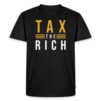 Tax the Rich - T-shirt Premium bio Homme - noir - Devant - Nico (187cm)