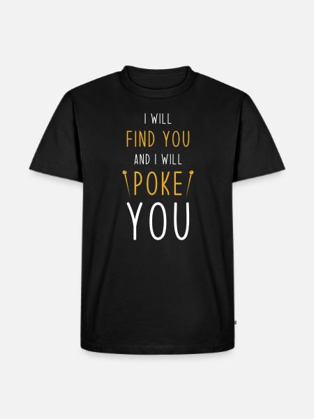 Poke meme annoyance stings - Men's Premium Organic T-Shirt - black