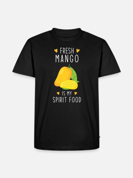 Mango Spirit Food - Men's Premium Organic T-Shirt - black