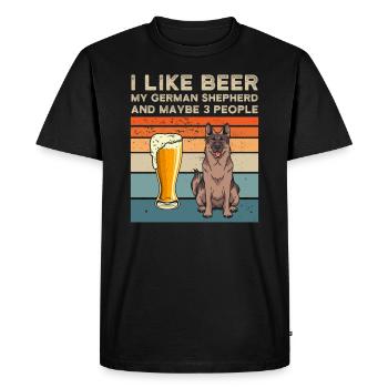 sheepdog - Men's Premium Organic T-Shirt - black - Front - Nico (187cm)