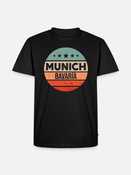Munich - Men's Premium Organic T-Shirt - black