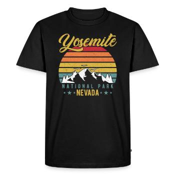 Yosemite National Park - Männer Premium Bio T-Shirt - Schwarz - Vorne - Nico (187cm)