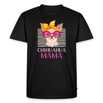 Chihuahua Maman - T-shirt Premium bio Homme - noir - Devant - Nico (187cm)