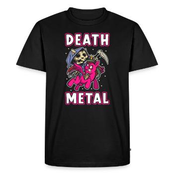 Death Metal Licorne - T-shirt Premium bio Homme - noir - Devant - Nico (187cm)