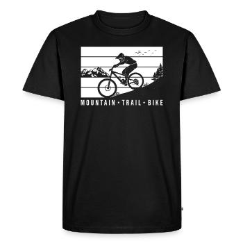 Mountain Bike - T-shirt Premium bio Homme - noir - Devant - Nico (187cm)